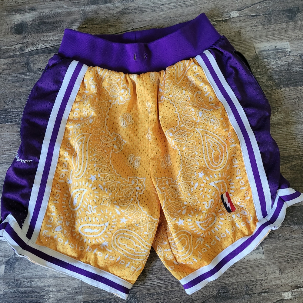 Collect Select Basketball Shorts Purple/Gold Small